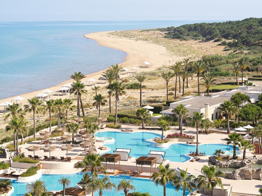 Grecotel Luxme Palms At Riviera Olympia & Aqua Park Loutrá Killínis Extérieur photo
