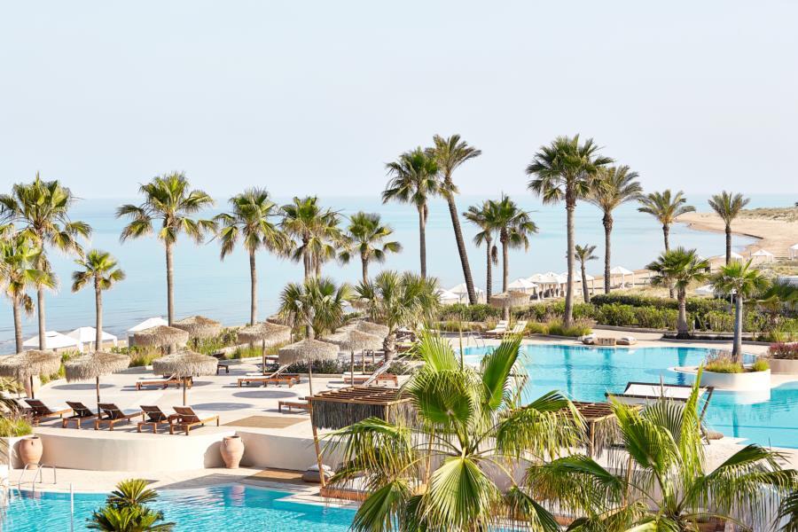 Grecotel Luxme Palms At Riviera Olympia & Aqua Park Loutrá Killínis Extérieur photo