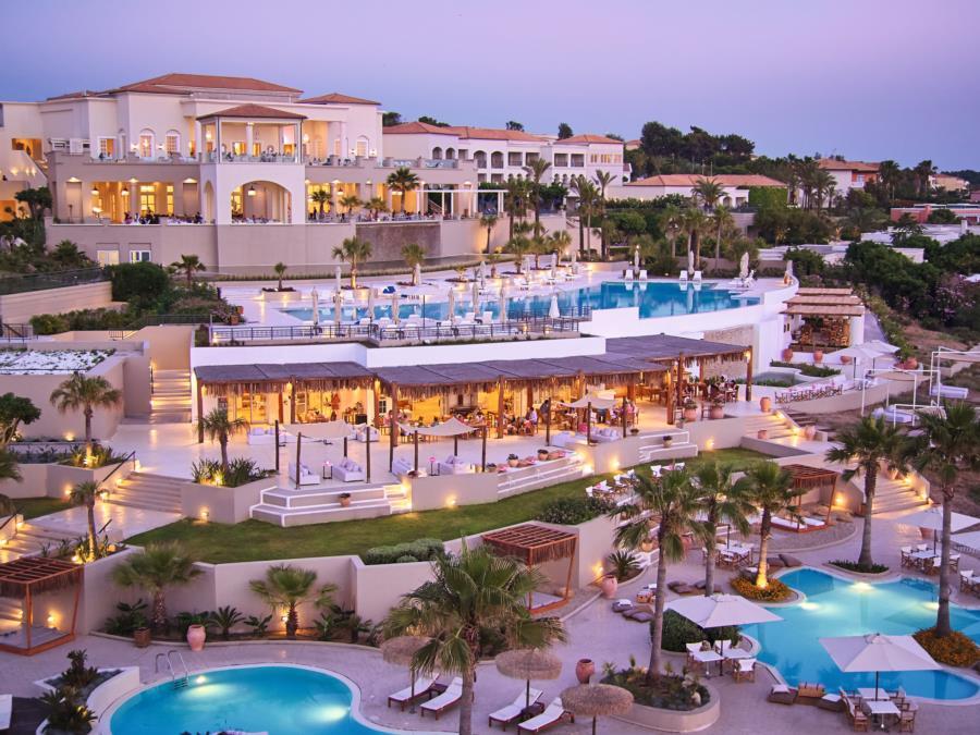 Grecotel Luxme Palms At Riviera Olympia & Aqua Park Loutrá Killínis Extérieur photo